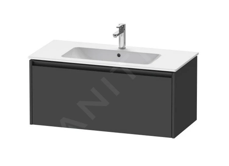 Duravit Ketho.2 - Wastafelkast 440x1010x480 Mm, 1 Lade, Grafiet Mat K25064049490000 1 Duravit Ketho.2 - Wastafelkast 440x1010x480 Mm, 1 Lade, Grafiet Mat K25064049490000