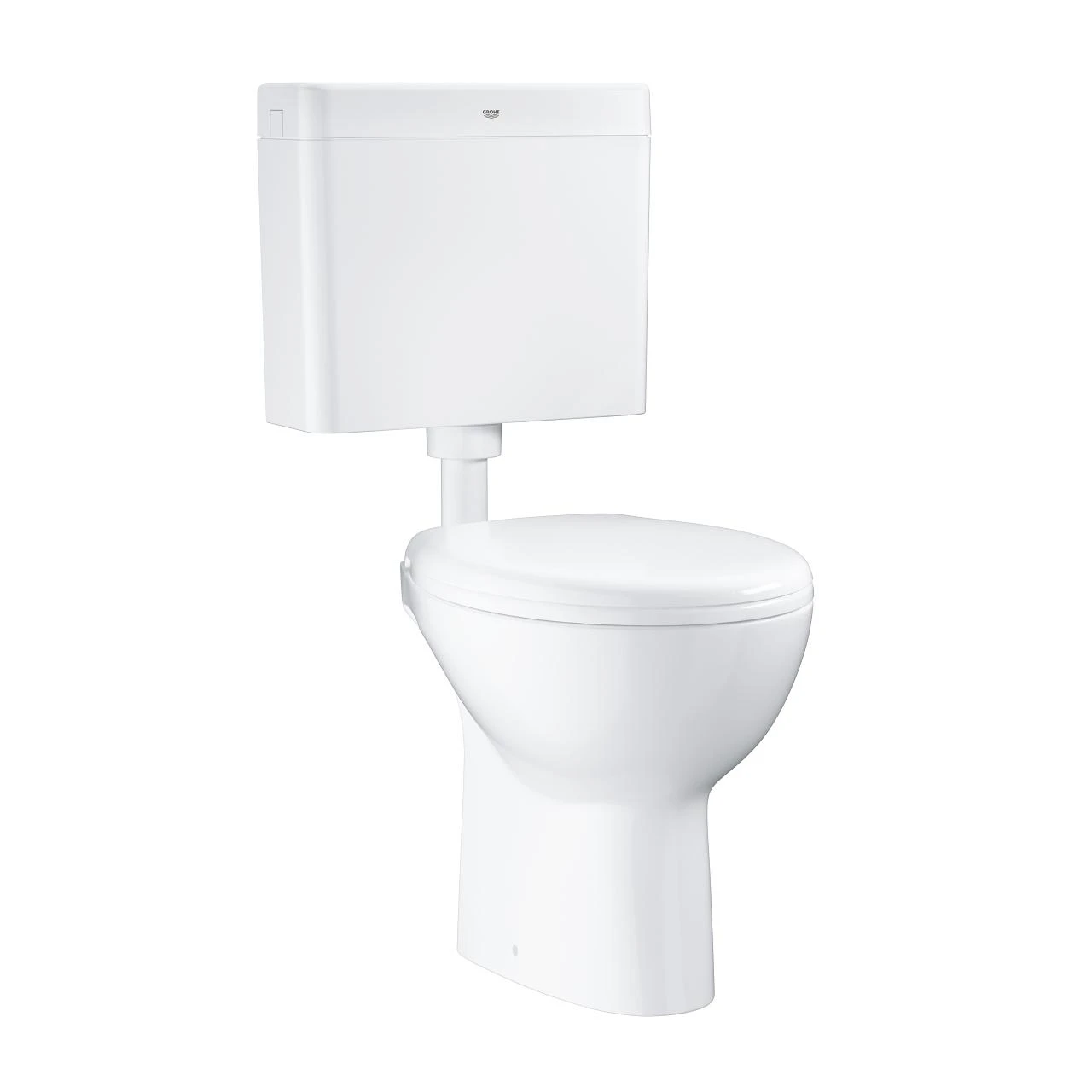 Grohe Bau Ceramic - Duoblok Toilet Met Reservoir En Toiletzitting, Rimless, Alpine Wit 39560000 1 Grohe Bau Ceramic - Duoblok Toilet Met Reservoir En Toiletzitting, Rimless, Alpine Wit 39560000