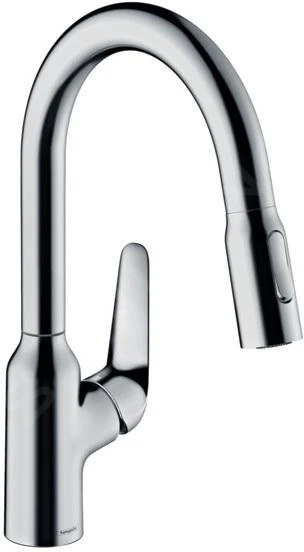 Hansgrohe Focus M42 - Keukenkraan M4216-H180 Met Uittrekbare Handdouche, SBOX, Chroom 71821000 1 Hansgrohe Focus M42 - Keukenkraan M4216-H180 Met Uittrekbare Handdouche, SBOX, Chroom 71821000