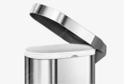 Simplehuman Afvalemmers - Afvalbak Slim 45 L, Gebrosteld Rvs CW2044 -Woonwinkel 0ae40268a1388d366df97fff