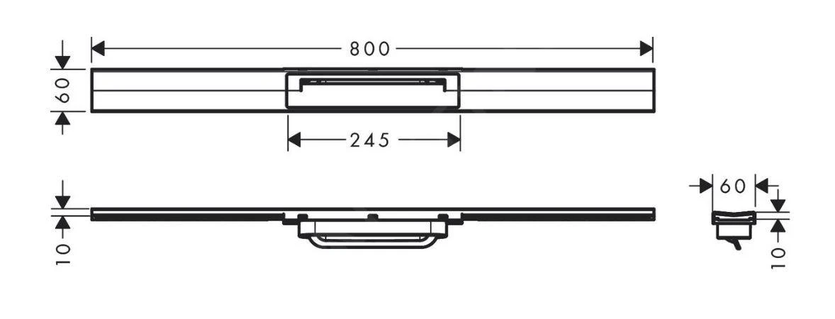 Hansgrohe RainDrain Flex - Douchegoot Met Rvs Rooster 800, Te Plaatsen In De Ruimte, Inkortbaar, Gepolijst Goud 56044990 2 Hansgrohe RainDrain Flex - Douchegoot Met Rvs Rooster 800, Te Plaatsen In De Ruimte, Inkortbaar, Gepolijst Goud 56044990 - Afbeelding 2