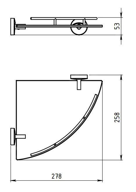 Novaservis Metalia 11 - Hoekplanchet Voor Douche, Chroom 0158,0 2 Novaservis Metalia 11 - Hoekplanchet Voor Douche, Chroom 0158,0 - Afbeelding 2