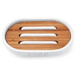 Nimco Kora - Zeepschaal, Wit/bamboe KO 24059-05 -Woonwinkel 1245dd6f846f988a640f7136