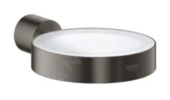 Grohe Atrio - Glas/zeephouder, Geborsteld Hard Graphite 40305AL3 -Woonwinkel 15cc76b869f218622ed3dbba