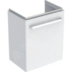 Geberit Selnova Compact - Wastafelkast, 500x367x604 Mm, 1 Deur, Glanzend Wit/mat Wit 501.492.00.1