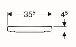Geberit Selnova Square - WC-zitting, Duroplast, Wit 501.555.01.1 -Woonwinkel 1a1942f8f85184f1ca1bb92d