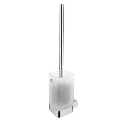 Nimco Kibo - Toiletborstel Met Houder Voor Wandbevestiging, Matglas/chroom Ki 14094CN-26