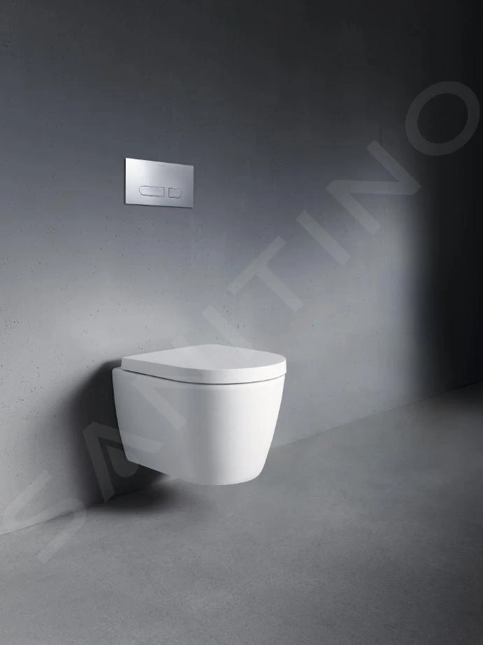 Duravit ME By Starck - Hangend Toilet Compact, Rimless, Met HygieneGlaze, Wit/mat Wit 2530099000 3 Duravit ME By Starck - Hangend Toilet Compact, Rimless, Met HygieneGlaze, Wit/mat Wit 2530099000 - Afbeelding 3