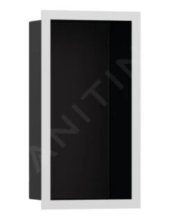 Hansgrohe XtraStoris Individual - Inbouwnis Met Designlijst, 300x150x100 Mm, Mat Zwart/mat Wit 56095700