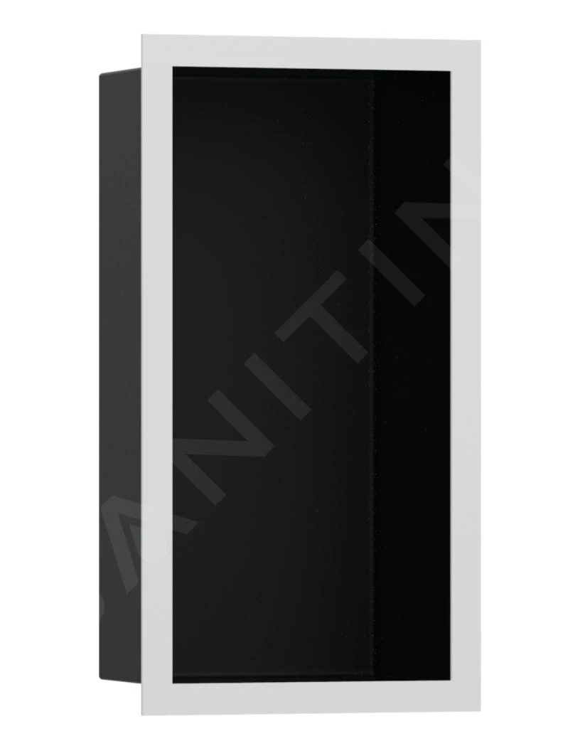Hansgrohe XtraStoris Individual - Inbouwnis Met Designlijst, 300x150x100 Mm, Mat Zwart/mat Wit 56095700