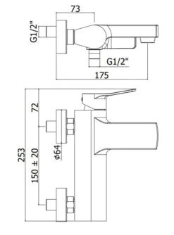 Paffoni Tilt - Badkraan, Rvs TI022ST -Woonwinkel 200cfd973877c89918b3b7e6