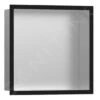 Hansgrohe XtraStoris Individual - Inbouwnis Met Designlijst, 300x300x100 Mm, Geborsteld Rvs/mat Zwart 56097670