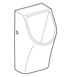 Geberit Smyle - Urinoir, Waterloos, Wit 500.255.01.1 -Woonwinkel 3162c4f61dd43b838b7647b3