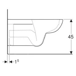 Geberit Selnova Comfort - Wandcloset, 700x355 Mm, Rimfree, Wit 500.262.01.1 -Woonwinkel 328c30711e202af4217e262d