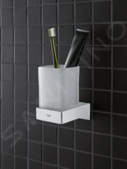 Grohe Selection Cube - Glas/zeephouder, Chroom 40865000 -Woonwinkel 329cb4327b928ae79b1a0568