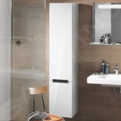 Villeroy & Boch Subway 2.0 - Hoge Badkamerkast, 1650x370x350 Mm, Scharnieren Rechts, Glossy White A71000DH -Woonwinkel 33e01cd827e334bc522847a3