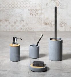Sapho Ridder Cement - Tandenborstel- En Tandpastahouder, Grijs 2240107 -Woonwinkel 34776c0fb79d04c121544ec6