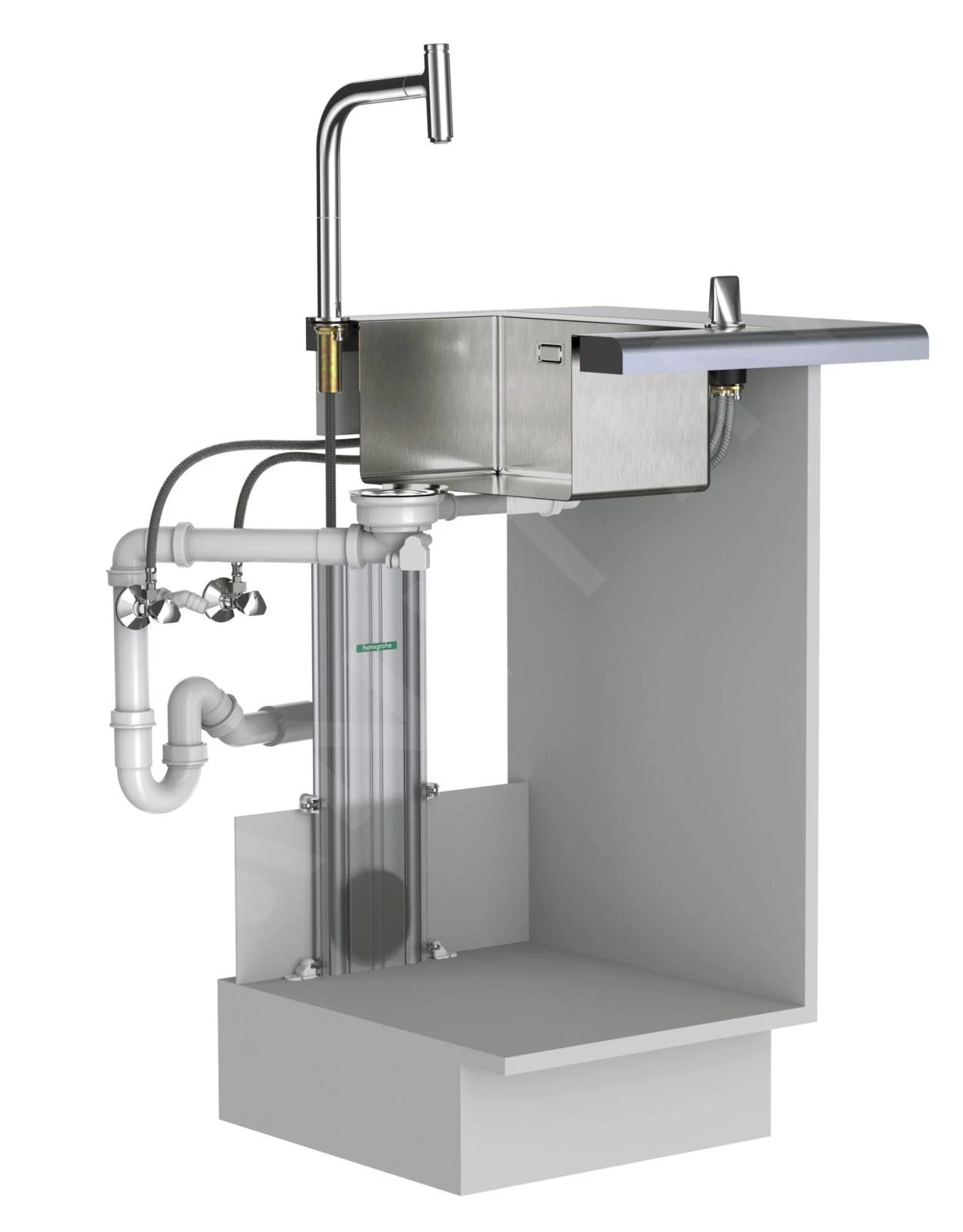 Hansgrohe M71 - Metris Select Keukenkraan Met Uittrekbare Vuistdouche, SBox, EcoSmart, Chroom 73807000 3 Hansgrohe M71 - Metris Select Keukenkraan Met Uittrekbare Vuistdouche, SBox, EcoSmart, Chroom 73807000 - Afbeelding 3