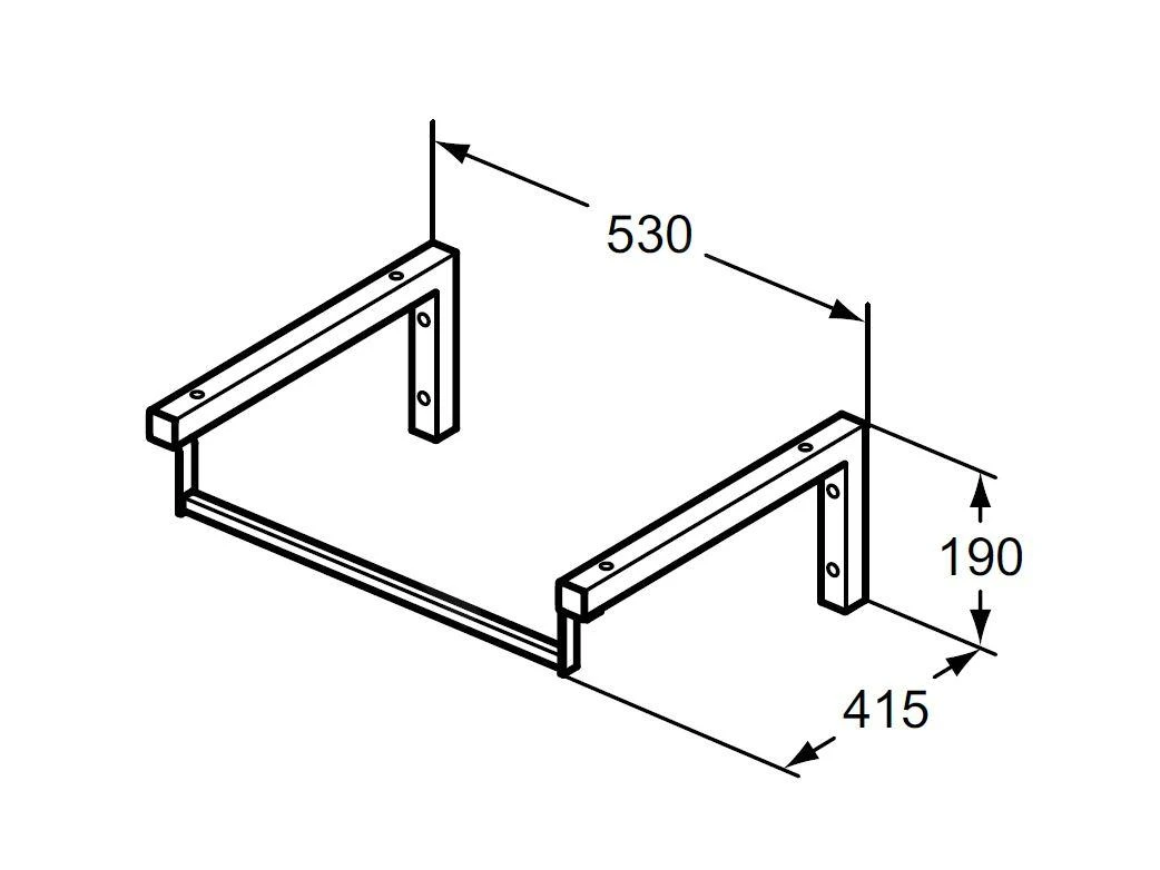 Ideal Standard Softmood - Meubelconsole 530 X 200 X 415 Mm, Chroom T783167 2 Ideal Standard Softmood - Meubelconsole 530 X 200 X 415 Mm, Chroom T783167 - Afbeelding 2