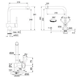 Franke Sets - Spoelbakset T39, OID 611 Tectonite Spoelbak, Grijs + Keukenkraan SAMOA, Chroom 114.0441.293 -Woonwinkel 3e8728eb891026345fa4de19