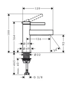 Hansgrohe Finoris - Toiletkraan 100. EcoSmart, Chroom 76013000 -Woonwinkel 40306cd5f08c358a3b3f48d1