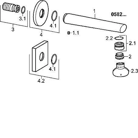 Hansa Ronda - Baduitloop, Chroom 05822172 3 Hansa Ronda - Baduitloop, Chroom 05822172 - Afbeelding 3