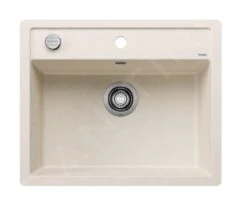 Blanco Dalago 6 - Silgranit Spoelbak, 605x500 Mm, Met Afvoerbediening, Zacht Wit 527064