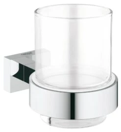 Grohe Essentials Cube - Glashouder Met Glas, Chroom 40755001