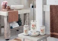 Sapho Gedy Clothilde - Tandenborstel- En Tandpastahouder, Wit CI9802 -Woonwinkel 45c7061ff9b0a9f52105f256