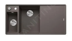 Blanco Axia III 6 - Silgranit Spoelbak, 990x500 Mm, Met Afvoerbediening En Toebehoren, InFino, Grijs 527230