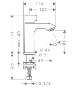 Hansgrohe Metris New - Toiletkraan, EcoSmart, Chroom 31166000 -Woonwinkel 47ad995d16aab0525c1c154b