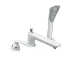 Kludi Balance - 3-gats Badrandcombinatie, Wit/chroom 524479175