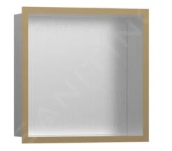 Hansgrohe XtraStoris Individual - Inbouwnis Met Designlijst, 300x300x100 Mm, Geborsteld Rvs/geborsteld Brons 56097140