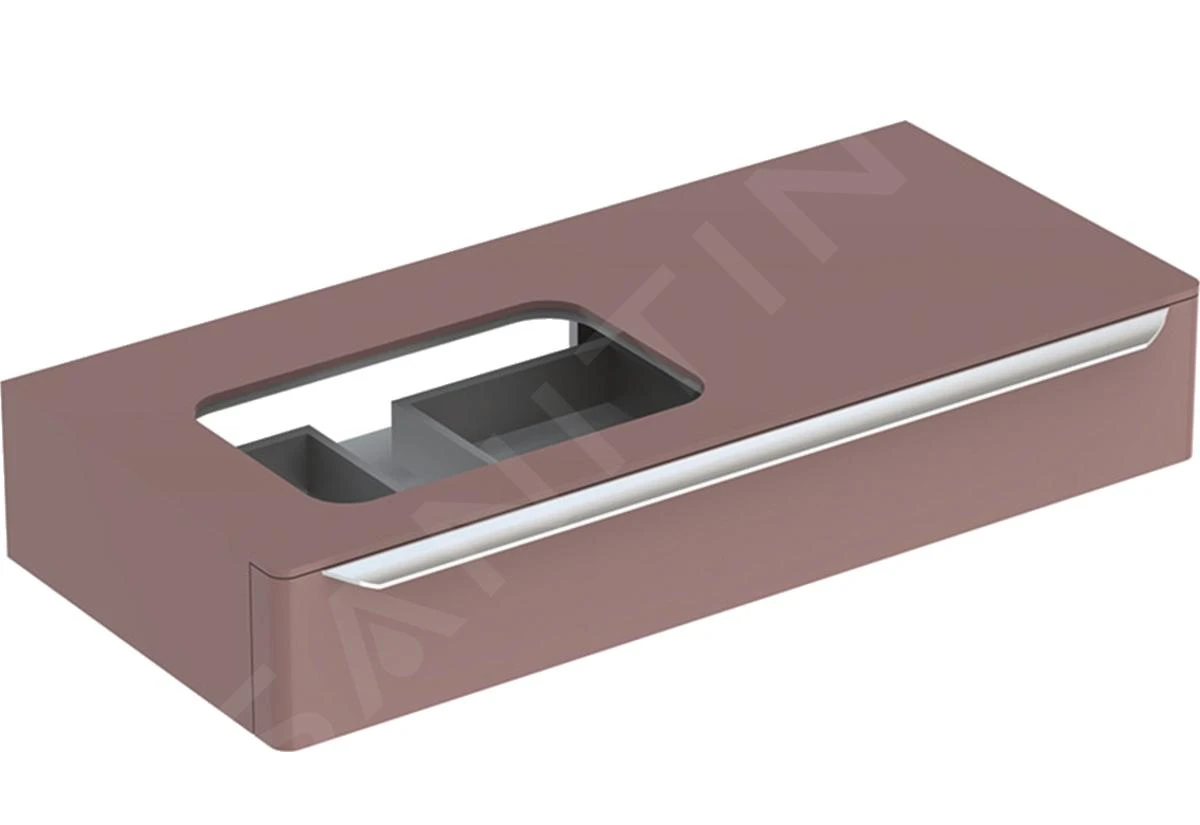 Geberit MyDay - Wastafelonderkast, 1150x545x200 Mm, 1 Schuiflade Met LED-verlichting, Taupe 824261000 1 Geberit MyDay - Wastafelonderkast, 1150x545x200 Mm, 1 Schuiflade Met LED-verlichting, Taupe 824261000