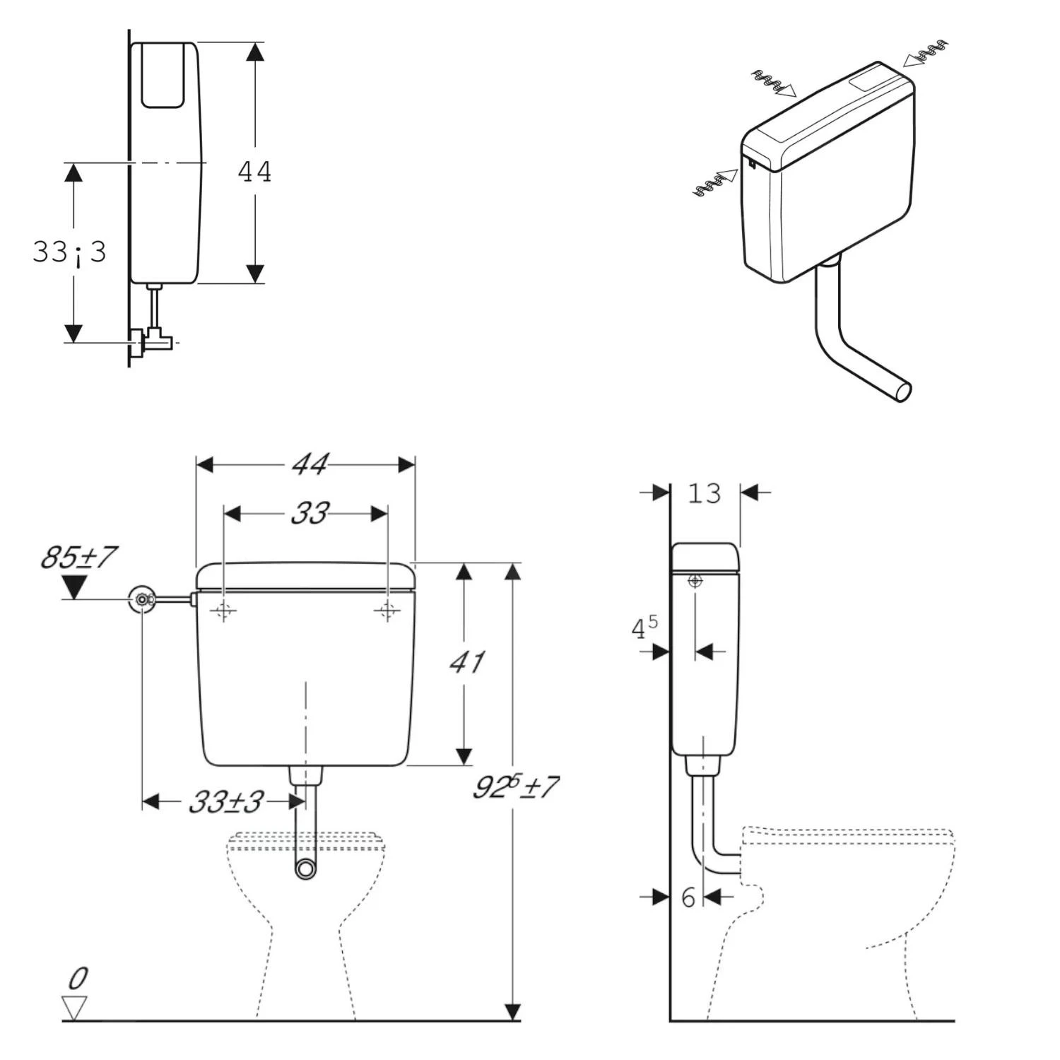 Geberit Toebehoren - Spoelreservoir AP127, Wit Alpine 127.000.11.1 2 Geberit Toebehoren - Spoelreservoir AP127, Wit Alpine 127.000.11.1 - Afbeelding 2