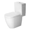 Duravit ME By Starck - Duoblokpot, Afvoer Achter Onder, Met HygieneGlaze, Alpine Wit 2172092000