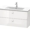 Duravit Brioso - Wastafelonderkast 553x1020x479 Mm, 2 Lades, Glans Wit BR410302222