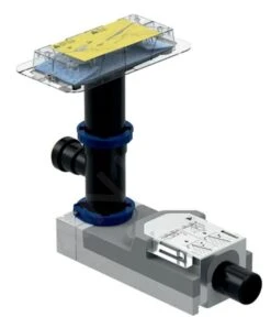 Geberit CleanLine - Ruwbouwset Douchegoot, Inbouwhoogte Vanaf 180 Mm, Afvoer 50 Mm 154.159.00.1