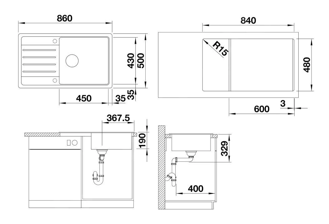 Blanco Legra XL 6 - Silgranit Spoelbak, 860x500 Mm, Zacht Wit 527091 2 Blanco Legra XL 6 - Silgranit Spoelbak, 860x500 Mm, Zacht Wit 527091 - Afbeelding 2