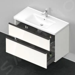 Duravit D-Neo - Wastafelonderkast 984x625x452 Mm, 2 Laden, Glanzend Wit DE435602222 -Woonwinkel 5a7efedd5a238db802a62f1c