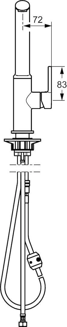 Hansa Ronda - Keukenkraan Met Uittrekbare Vuistdouche, Chroom 54912273 3 Hansa Ronda - Keukenkraan Met Uittrekbare Vuistdouche, Chroom 54912273 - Afbeelding 3