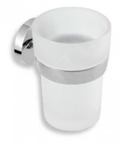 Novaservis Metalia 11 - Tandenborstel- En Tandpastahouder, Glas/chroom 0106,0