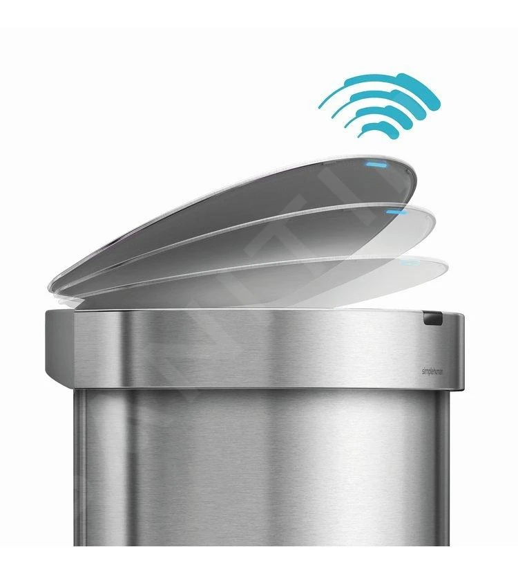 Simplehuman Afvalemmers - Afvalbak Met Sensor, 45 L, Gebrosteld Rvs ST2009 10 Simplehuman Afvalemmers - Afvalbak Met Sensor, 45 L, Gebrosteld Rvs ST2009 - Afbeelding 10