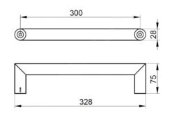 Keuco Reva - Handgreep, Lengte 300 Mm, Mat Zwart 12807370000 -Woonwinkel 6177f39b5cd772a3d8e4f1d9 1