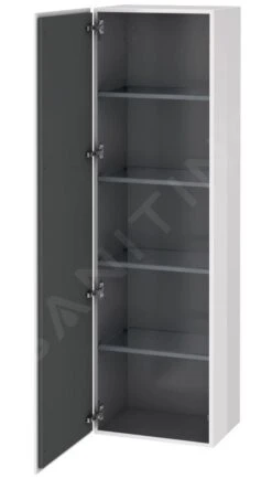 Duravit L-Cube - Hoge Badkamerkast 1760x500x363 Mm, Links, Glanzend Wit LC1181L2222 -Woonwinkel 6232b7754f1f7db875700335