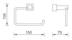 Novaservis Titania Anet - Toiletrolhouder, Chroom 66331,0 -Woonwinkel 634b33969256302ada4b2f46