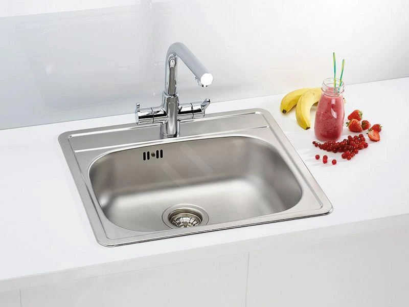 Alveus More - Spoelbak 560x500 Mm, Rvs 1106813 3 Alveus More - Spoelbak 560x500 Mm, Rvs 1106813 - Afbeelding 3