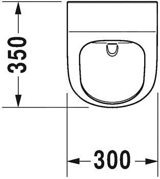 Duravit ME By Starck - Urinoir, Afvoer Horizontaal, Rimless, Wit 2809300000 2 Duravit ME By Starck - Urinoir, Afvoer Horizontaal, Rimless, Wit 2809300000 - Afbeelding 2
