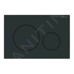 Geberit Sigma20 - Bedieningsplaat, Mat Zwart/zwart 115.882.16.1