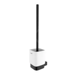 Nimco Kibo - WC Borstel Met Houder, Wit Keramiek/mat Zwart Ki-14094KN-90